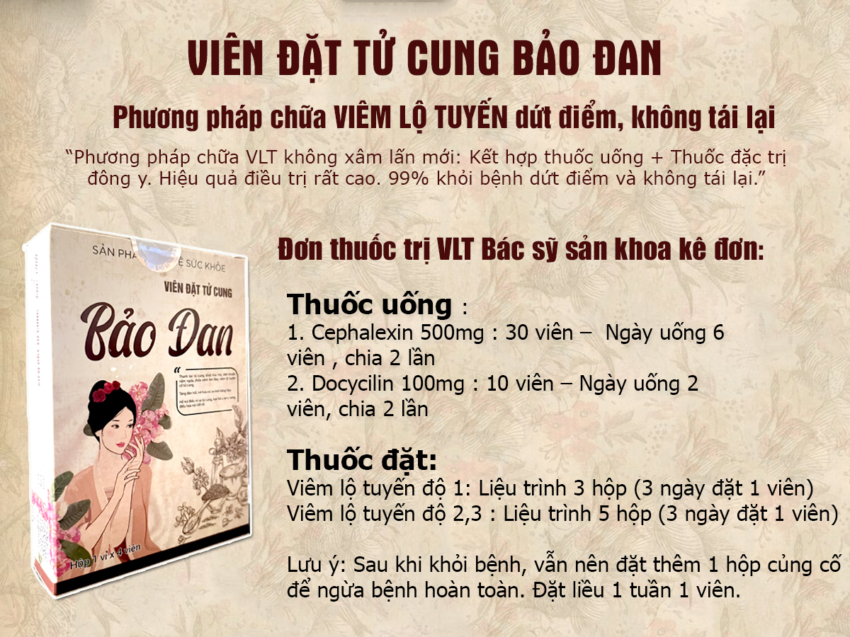 thuốc chữa viêm lộ tuyến