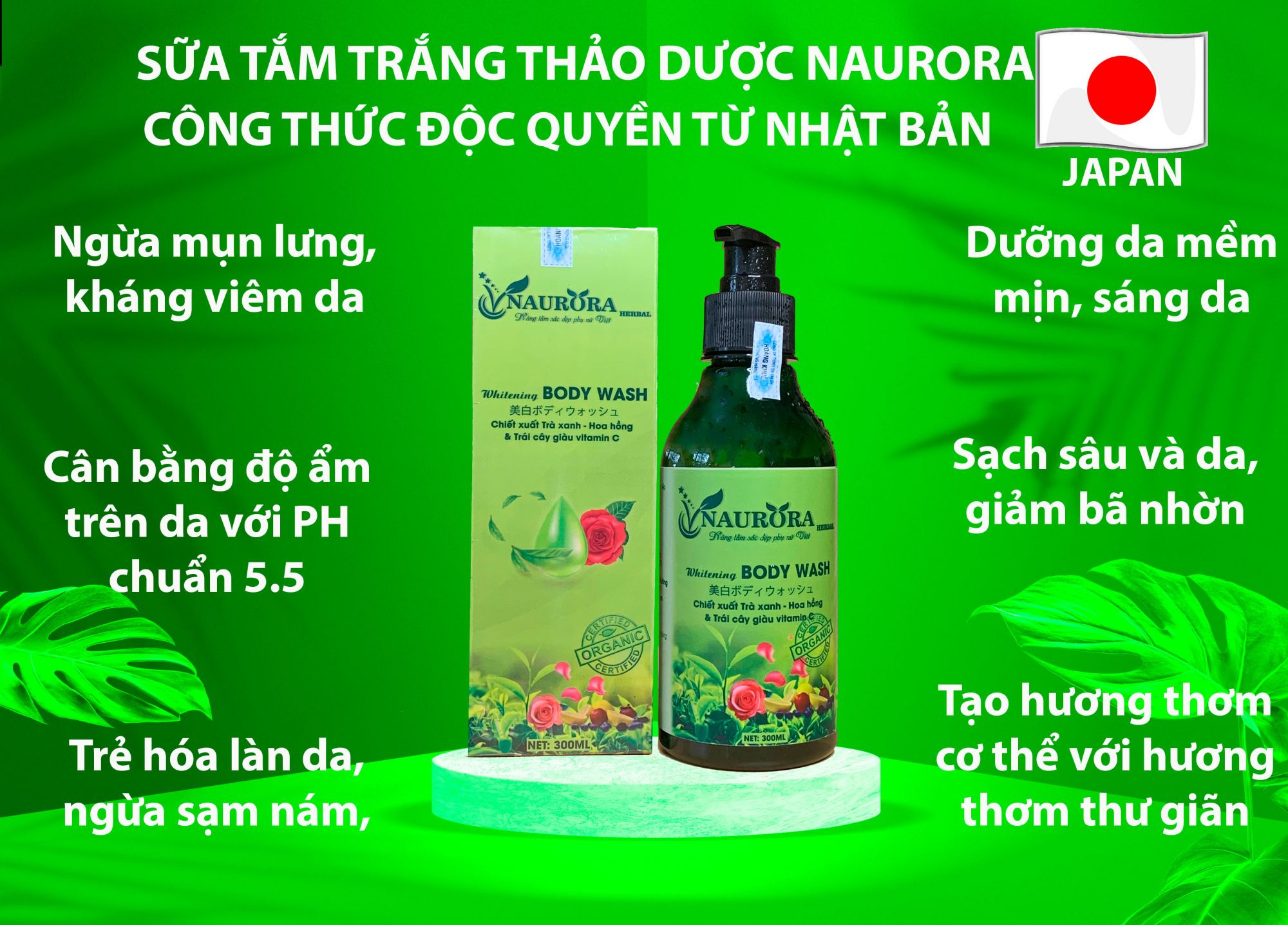 sữa tắm trị mụn lưng