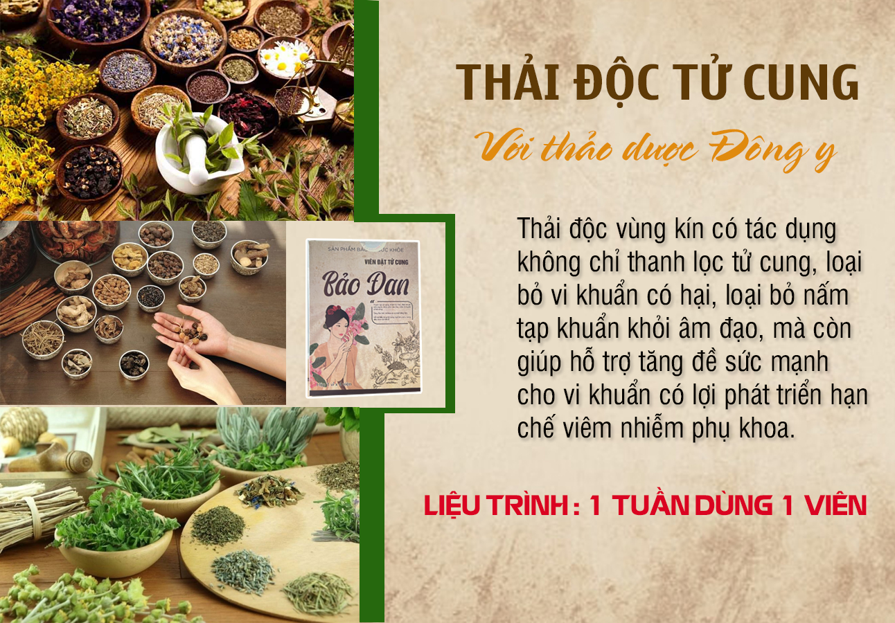 viên đặt bảo đan chữa viêm âm đạo