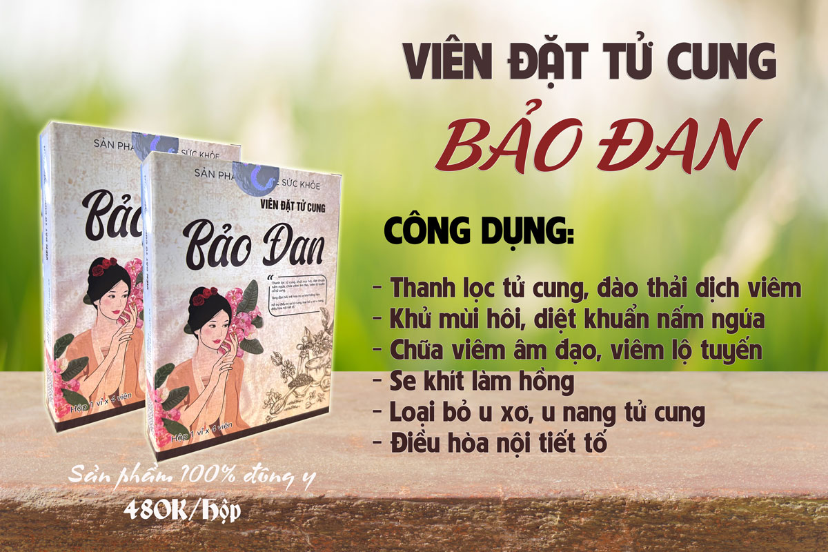 viên đặt thảo dược trị viêm âm đạo